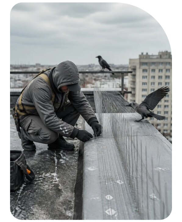 Защита от ворон под ключ в Темрюке по цене от 5147 р. | Сенат-Тмр